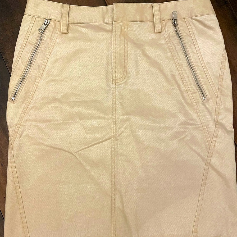 Armani exchange skirt pleather cream